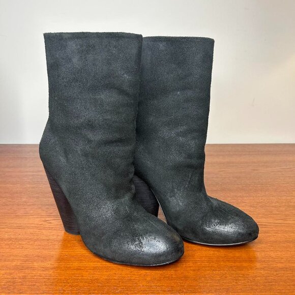 New in box, Marsèll Rafano Suede Black Boots - Picture 1 of 8